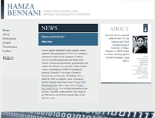 Tablet Screenshot of hamzabennani.com